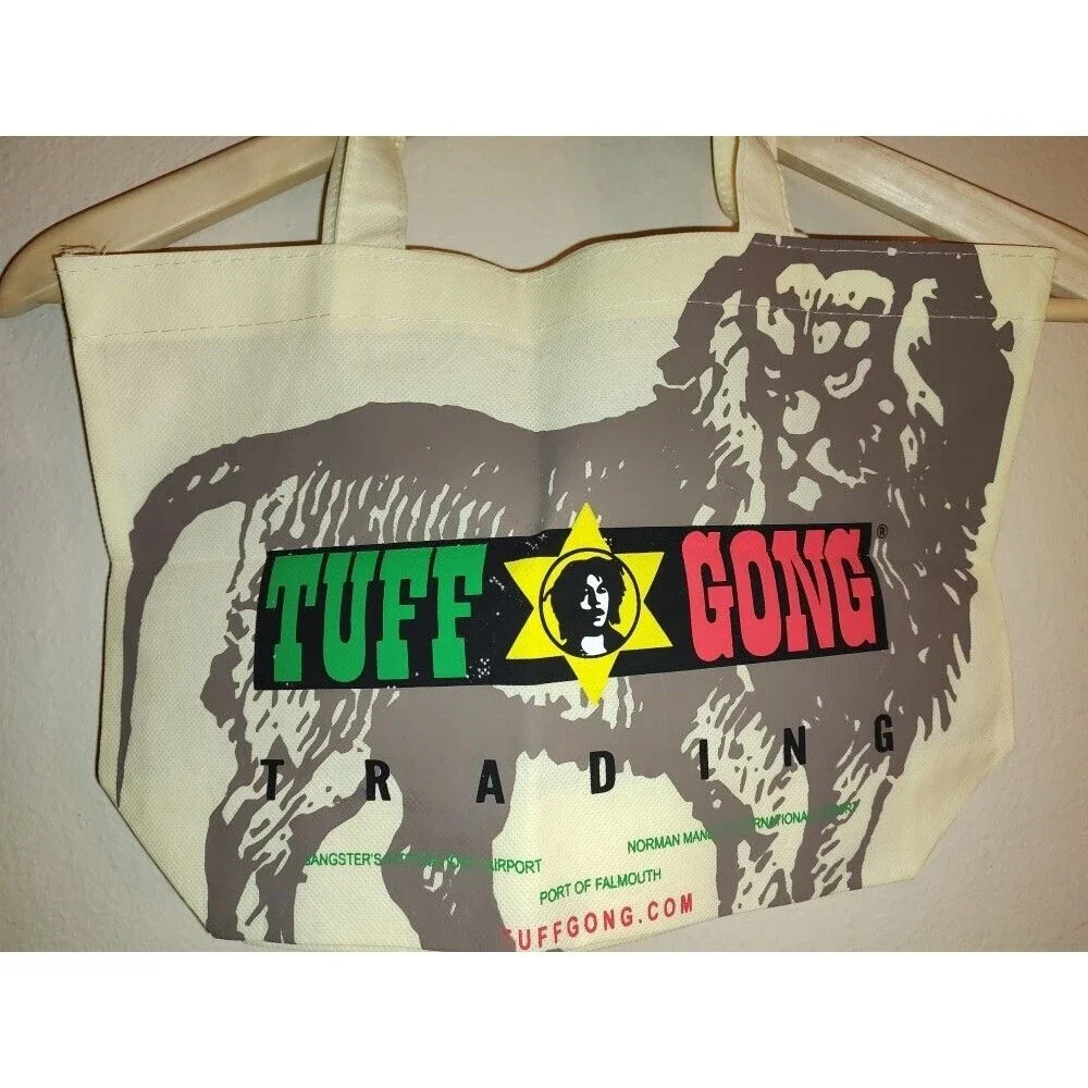 New without tags Tuff Gong Trading Bob Marley Beige Cloth Bag 14.5